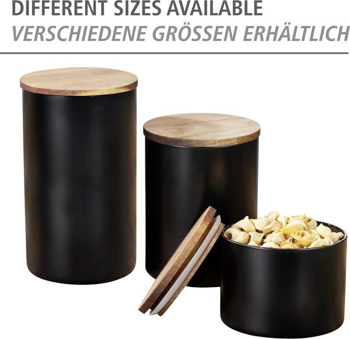 Actual product image Wenko Storage Jar Mio black (0.50 l)