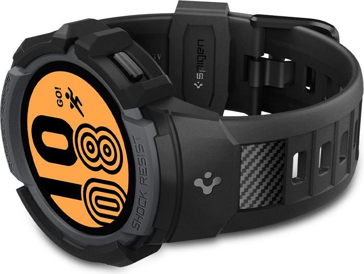 Produktbild Spigen Smartwatch Samsung Galaxy Watch 4/5 Sportarmband, Schwarz, 44 mm