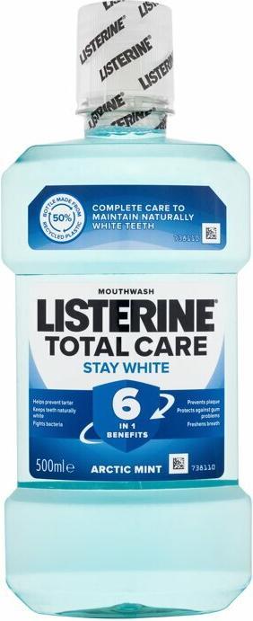 Actual product image Listerine Total Care Stay White Mouthwash (500 ml, Mouthwash)