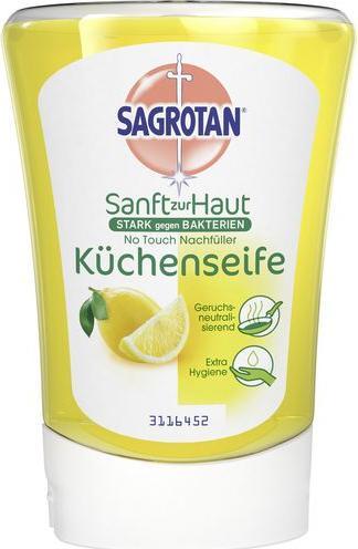 Sagrotan Küchenseife No-Touch Nachfüller Citrus 250ml (Flüssigseife, 250 ml)