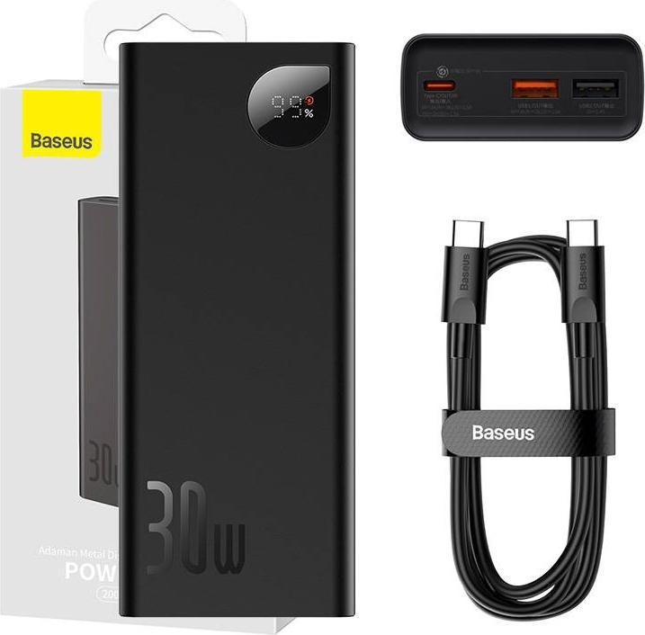 Image du produit Baseus Adaman Metal (20000 mAh, 30 W, 74 Wh)