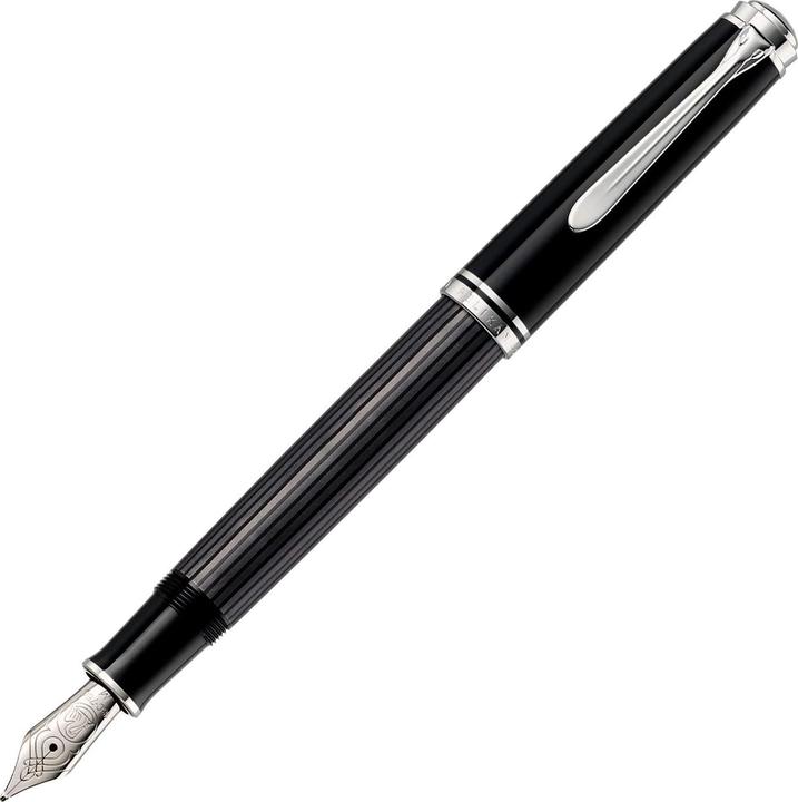 Produktbild Pelikan Füllhalter Souverän M605 Stresemann Sw 14-K/585 M Geschenkbox (schwarz-anthrazit, 1 x)