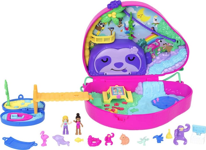 Produktbild Polly Pocket Sloth Family 2-in-1 Purse Compact