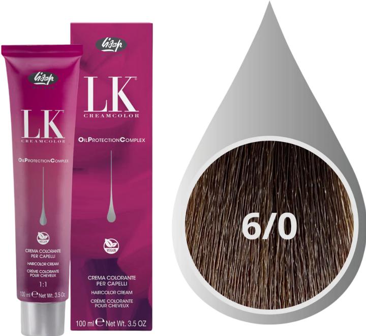 Produktbild Lisap LK OPC Cremehaarfarbe 6/0 dunkelblond (6/0 dunkelblond)