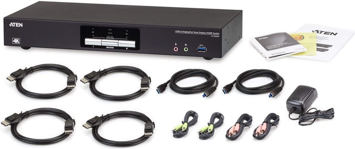 Actual product image Aten CS1942DP Switch Dual View 2 Port USB