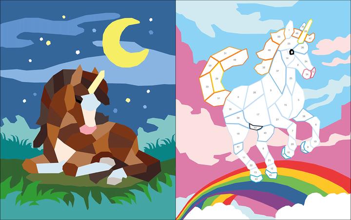 Actual product image Loewe Wir stickern nach Zahlen - Einhörner