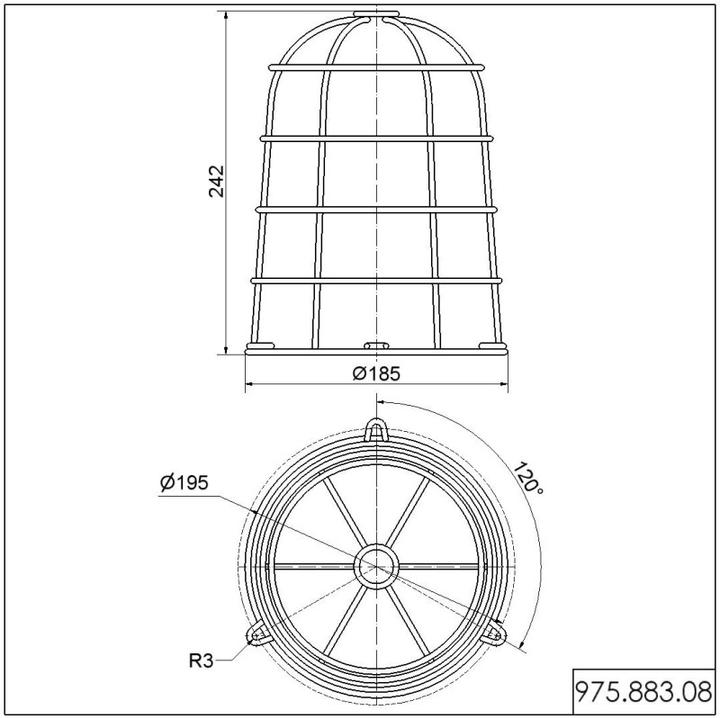 Produktbild Werma Drahtschutzkorb Serie 883/884/838/280