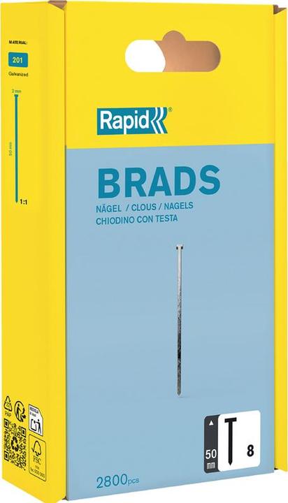 Image du produit Rapid Type 8 Clous 50 mm