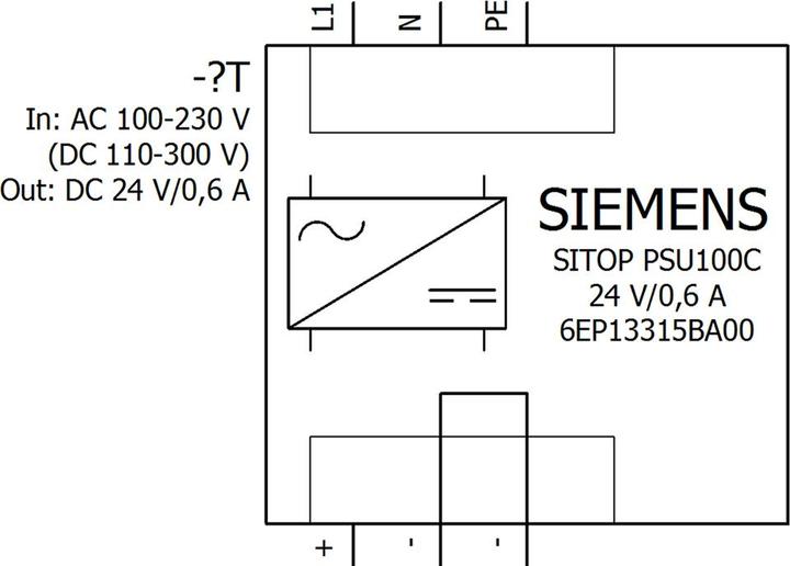 Produktbild Siemens Hutschienen-Netzteil (DIN-Rail