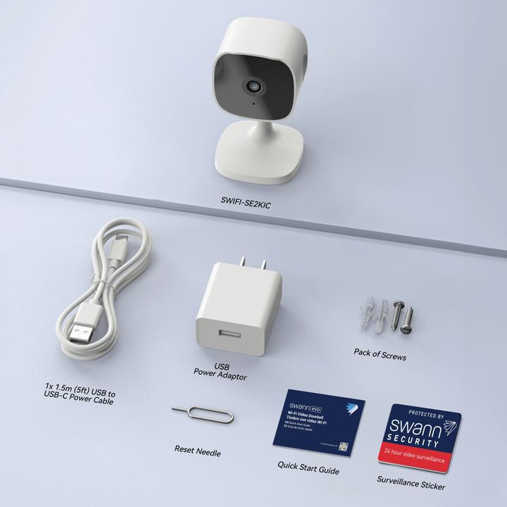 Image du produit Swann EVO Cube WiFi Caméra de surveillance d'intérieur (2560 x 1440 Pixels)