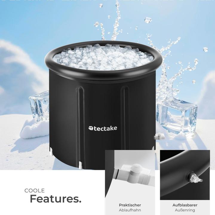 Image du produit tectake bain de glace Helsinki, pliable, triple isolation, incl. pompe (440 l, 90 cm, 90 cm)