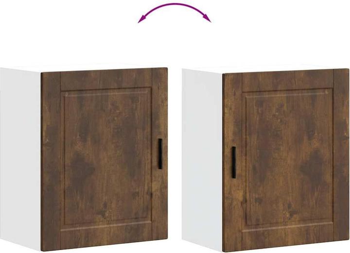 Immagine prodotto VidaXL Pensili da cucina 2 pezzi. Materiale in legno di quercia affumicata Porto (50 x 31 x 60 cm)