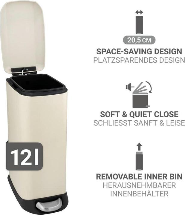 Produktbild Wenko Treteimer Design Easy-Close (12 l)