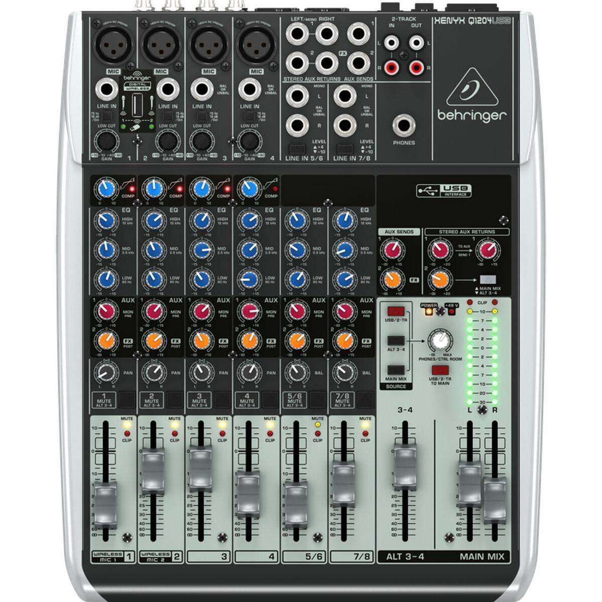 Behringer Xenyx Q1204usb (Mixer da studio e live), Mixer audio
