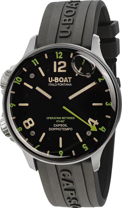 Produktbild U-Boat 8838/A Capsoil Doppiotempo SS GMT 45mm 10ATM (Analoguhr, 45 mm)