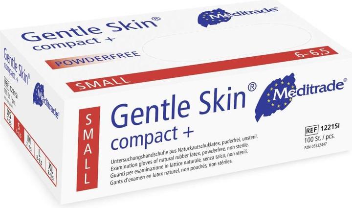 Actual product image Meditrade unisex disposable gloves Gentle Skin® compact+ white size L 100 pcs. (L)