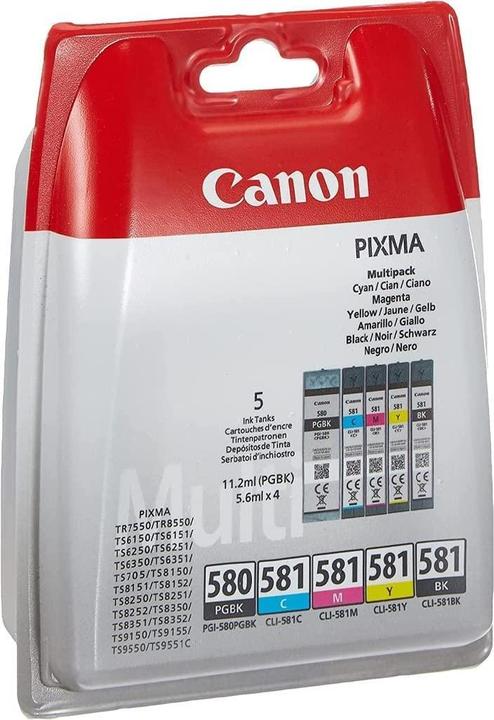 Produktbild Canon CLI-581/PGI-580 (M, C, Y, BK, PGBK)