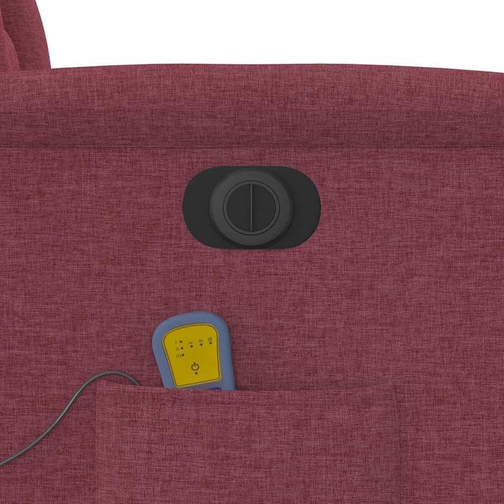 Immagine prodotto vidaXL Sedia da massaggio elettrica in tessuto rosso vino