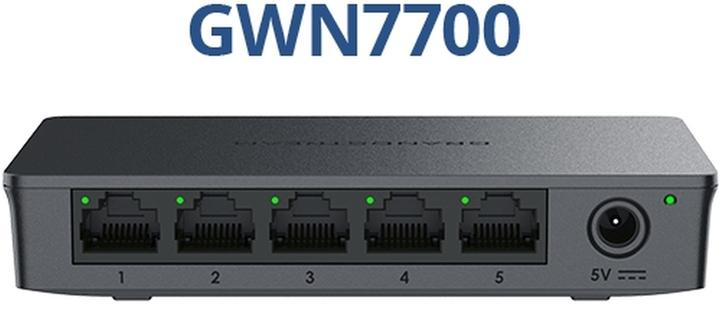 Produktbild Grandstream GWN7700 Unmanaged Network Switch 5 portÅ¯ (5 Ports)