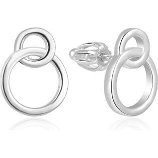 Beneto, Ohrringe, Minimalist silver earrings AGUP1425S screw