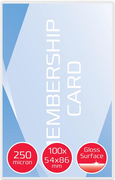 Produktbild GBC Laminierfolien in Premiumqualität (Kreditkarte, 100 Stk., 250 µm)