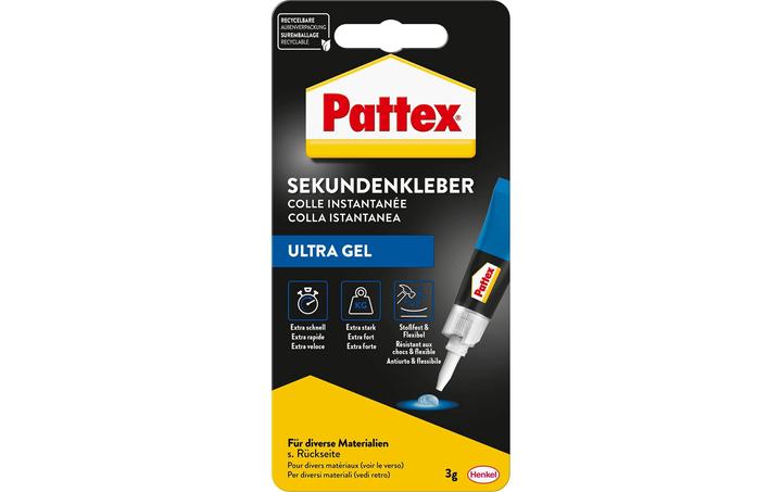 Produktbild Pattex Sekundenkleber Ultra Gel Mini Trio (1 g)