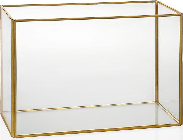 Image du produit Andrea Grand terrarium en verre & laiton doré