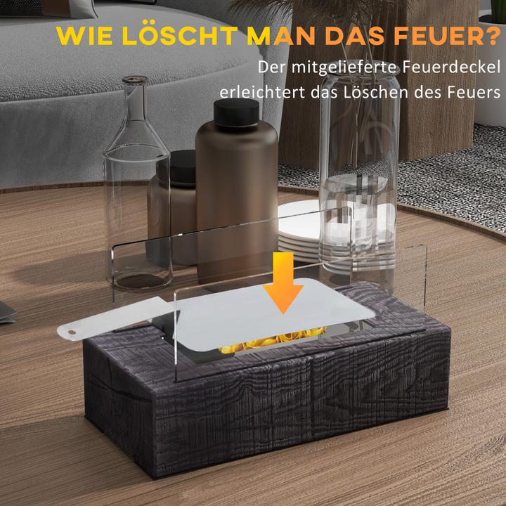 Actual product image Homcom Ethanol fireplace (33 x 16 x 18 cm)