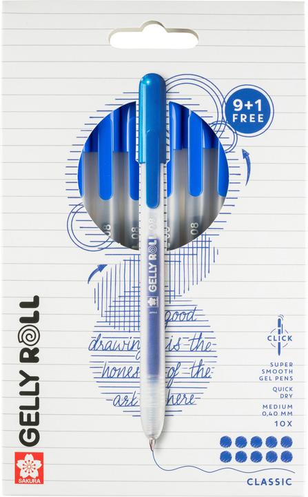 Immagine prodotto Sakura Roller Gelly Clicker (Blu, 10x)