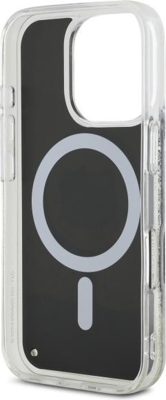 Actual product image Hello Kitty HKHMP16LLGDIK iPhone 16 Pro 6.3" czarny złoty/black gold hardcase Liquid Glitter Fever (Apple iPhone 16 Pro)