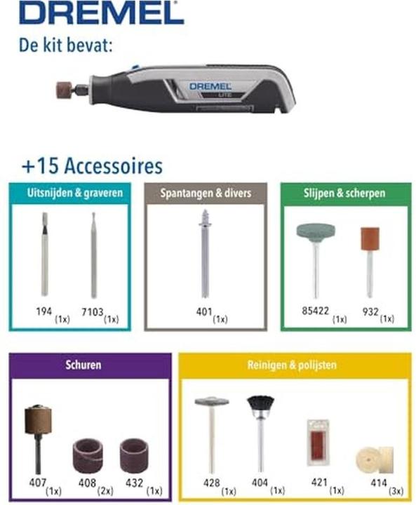 Actual product image Dremel 7760 Lite 3.6 V Li-On USB charger