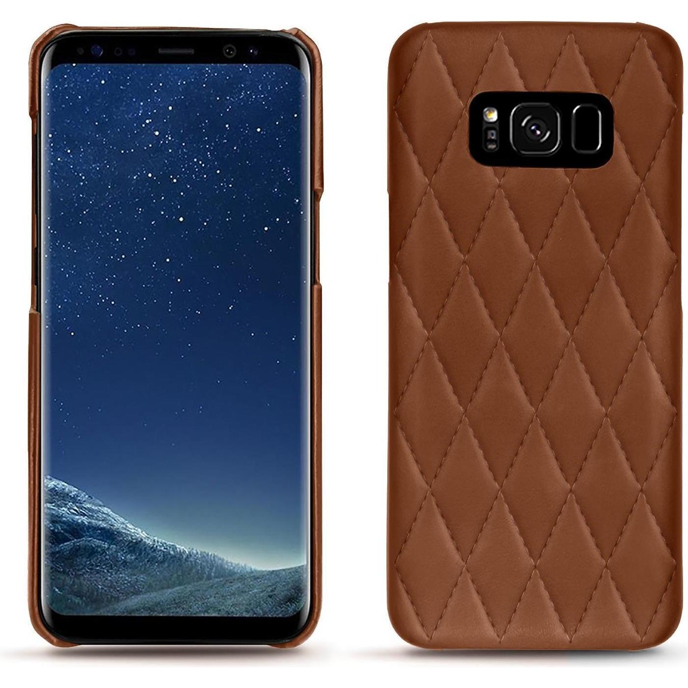 Noreve Lederschutzhülle (Samsung Galaxy S8+), Smartphone Hülle, Braun