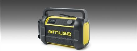 Image du produit Muse M-928 BTY Enceinte radio pour site d'emploi, noir/jaune (FM, NFC, Bluetooth)