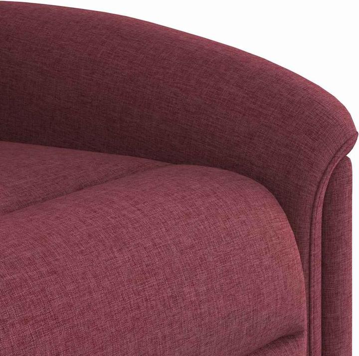 Actual product image vidaXL Massage chair electric wine red fabric