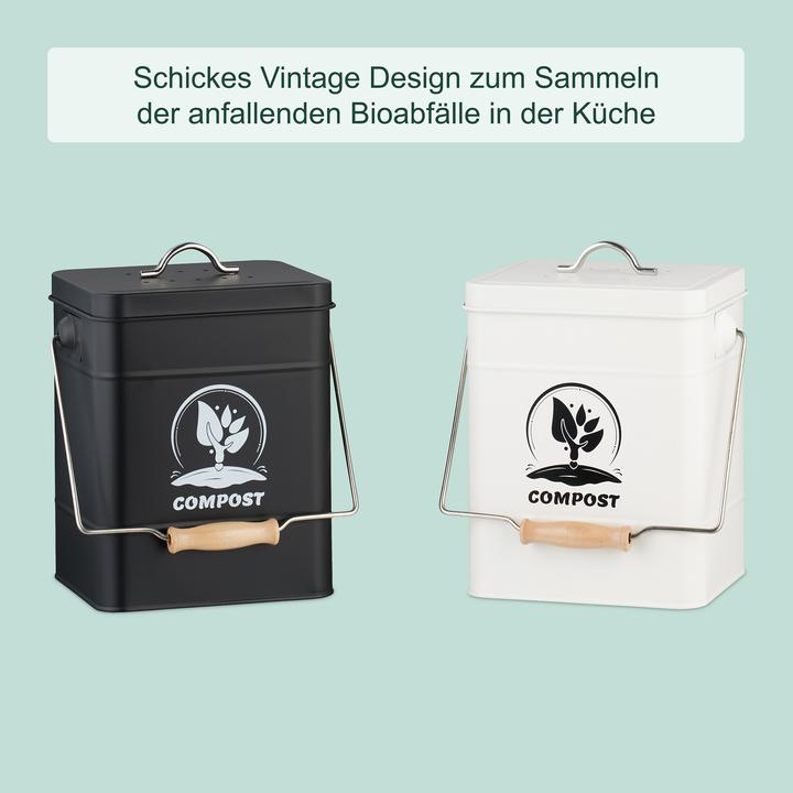 Produktbild Relaxdays Komposteimer mit Geruchsfilter 6 Liter (6 l)