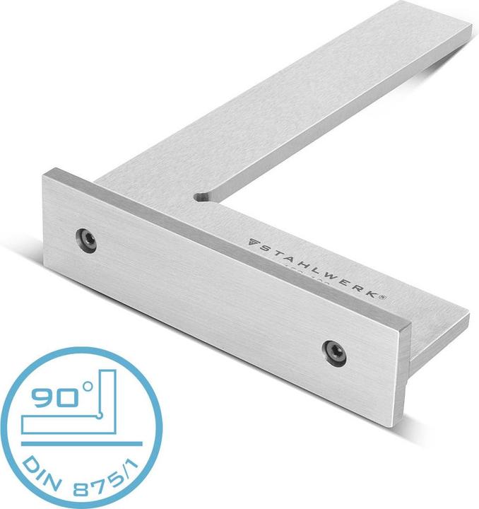 Immagine prodotto Stahlwerk Staffa di arresto 90° 150 x 100 mm DIN 875/1 in acciaio inox