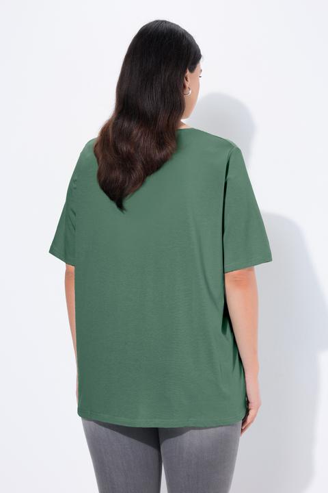 Actual product image Ulla Popken Essential V-Neck Stretch Tee (58)