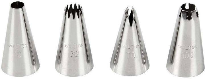 Wilton Randdekorations-Tüllen-Set 4-teilig (Spritztüllen)