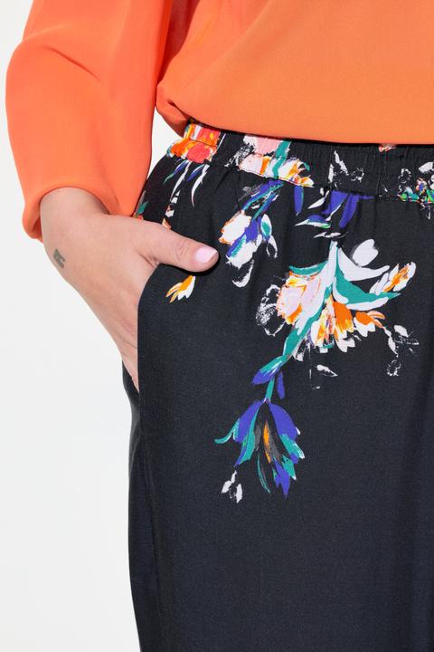 Actual product image Miamoda Pants with wide legs and floral print (52)