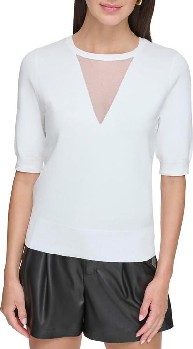 Actual product image DKNY Ribbed Trim Pullover Top (M)