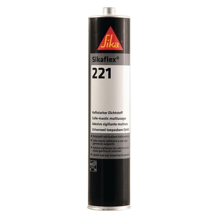 Sika, Afdichtmiddel, Sikaflex 221, 300ml (0.40 kg, Zwart, 300 ml)