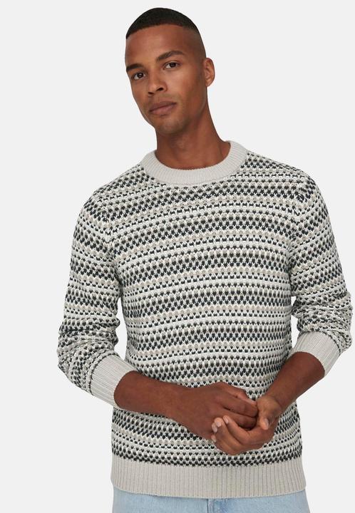 Actual product image Only & Sons ONSMUSA REG 3 STRUC CREW KNIT Knit Sweater (XL)