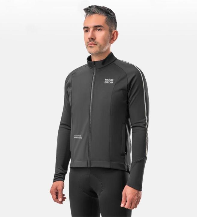 Produktbild Rockbros cycling jersey 15400002003 long sleeve fall/winter L - black (L)