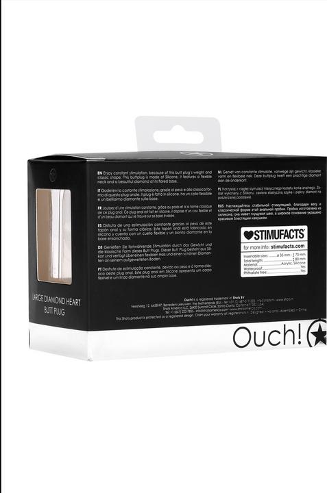 Actual product image Ouch! Diamond Heart Butt Plug