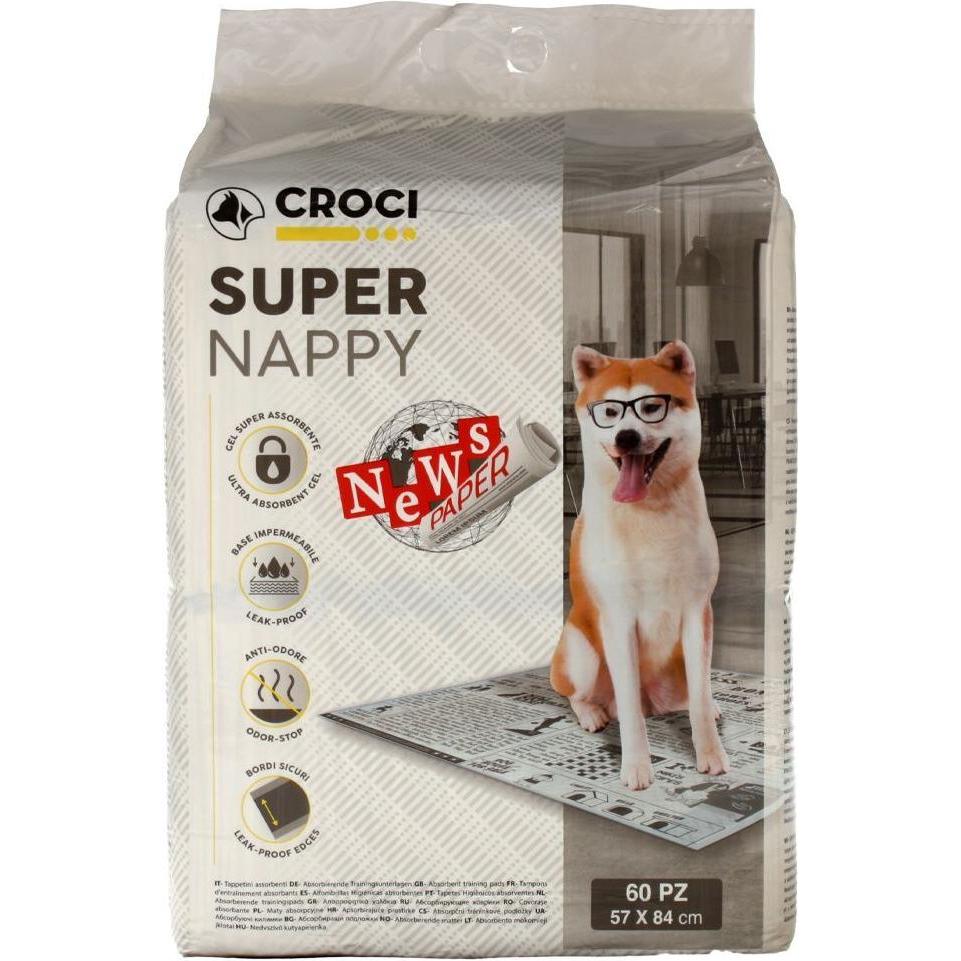 Thumbnail - Croci hundematte super nappy newspaper (x60) (Hund), Hundebett + Katzenbett