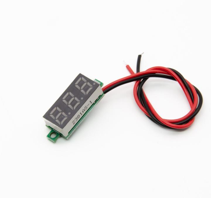 Produktbild Purecrea 0.28 Zoll 2.5-30V Voltmeter Digital Rot