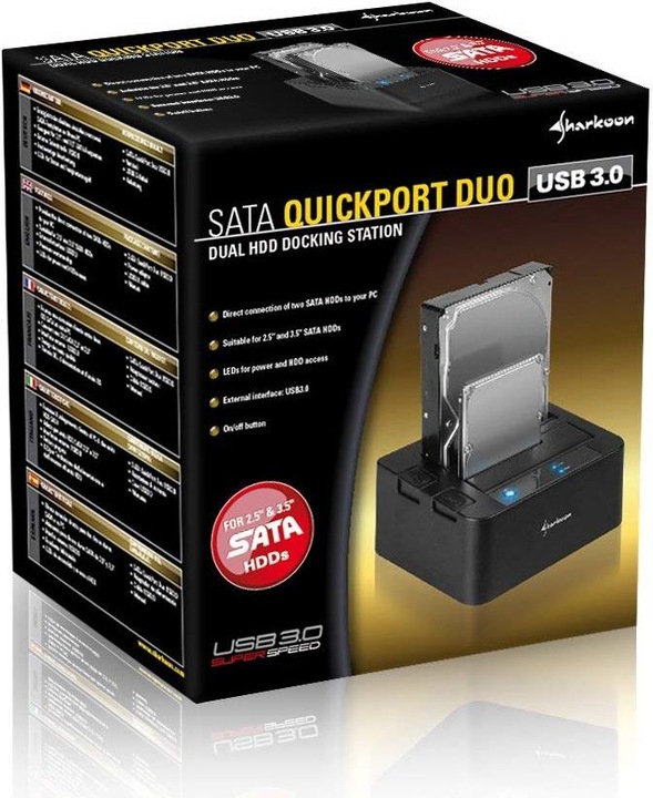 Actual product image Sharkoon SATA QuickPort Duo
