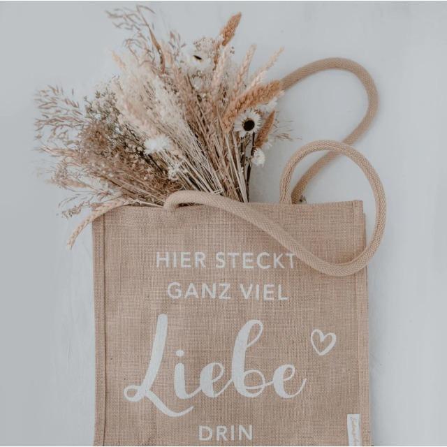Image du produit Eulenschnitt Sac de shopping en jute Amour - par