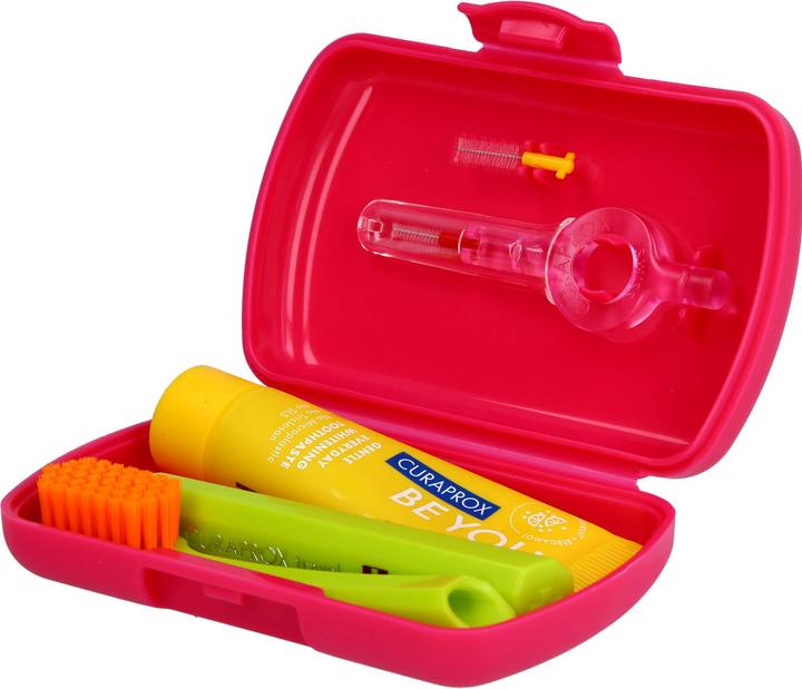 Actual product image Curaprox Travel Set magenta Box (Extra soft, 1x)