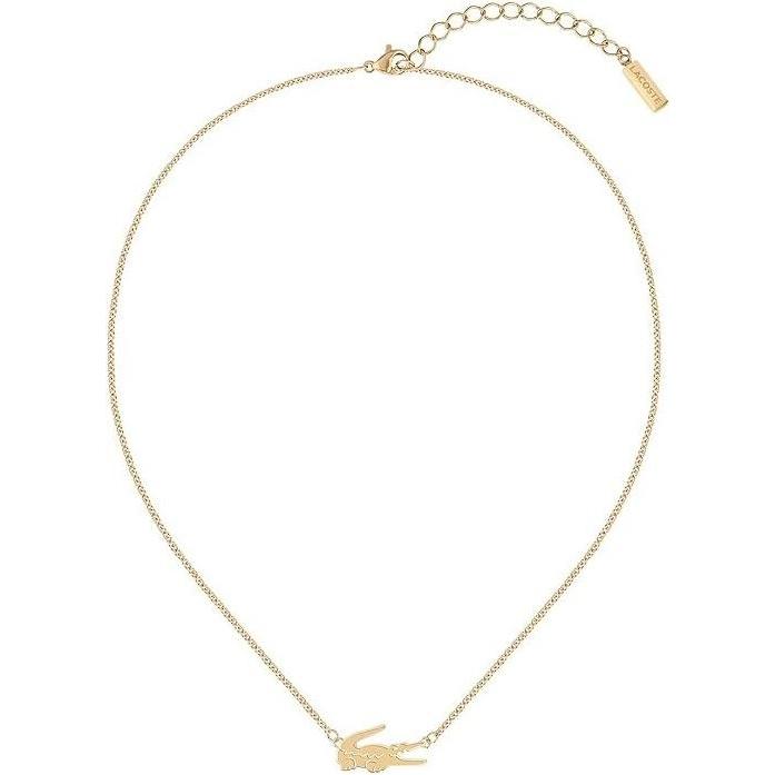 Lacoste, Collana, - Original gold-plated necklace for women Crocodile 2040045